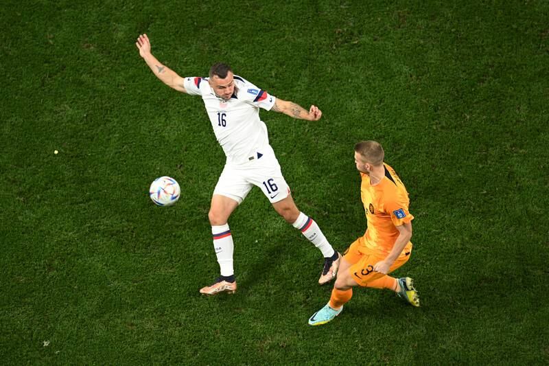 Matthijs de Ligt N/A On for Ake after 93 as Van Gaal took any sting out of the USA. Getty
