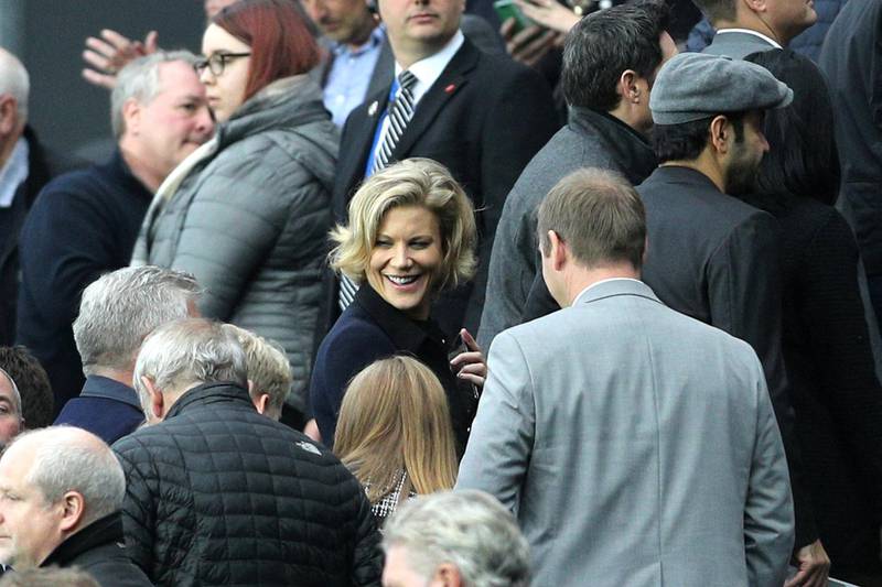 Businesswoman Amanda Staveley in the stands during the Premier League match at St James' Park, Newcastle.