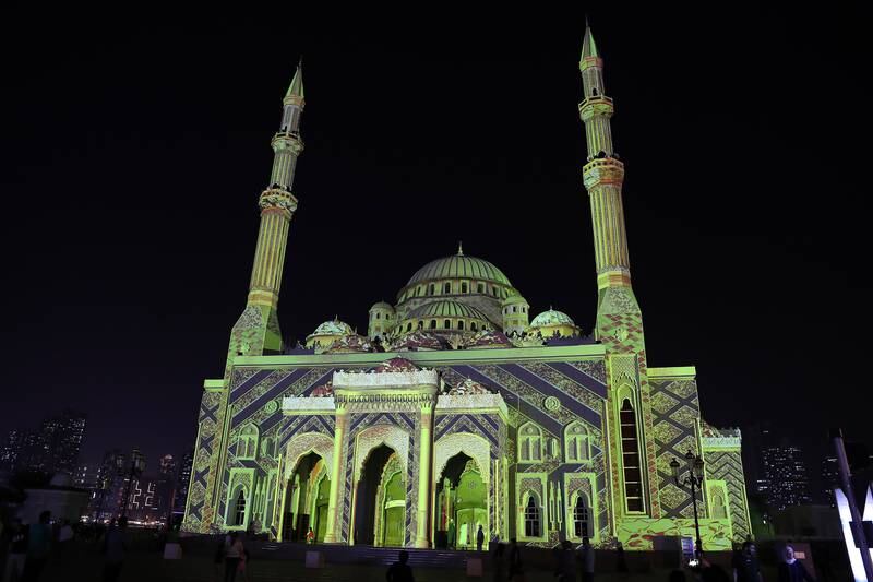 Landmarks around Sharjah will host light shows during the festival.