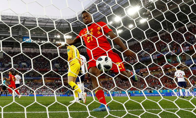 Centre forward – Michy Batshuayi (Belgium)
OK, so he might yet score the winner in the final and be remembered forever as a Belgian hero. It would take at least that for him to be defined by anything other than hitting himself in the face with the ball after booting it against a post in celebration of a goal. “I don't know if he did it for extra followers or something,” teammate Dries Mertens said later. Fabrizio Bensch / Reuters
