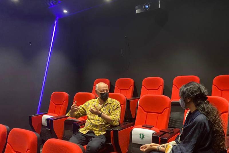 Edouard Waintrop, left, is the newly appointed director of the Red Sea International Film Festival. The National 
