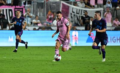 Lionel Messi continued his goal-scoring form for Miami. AFP