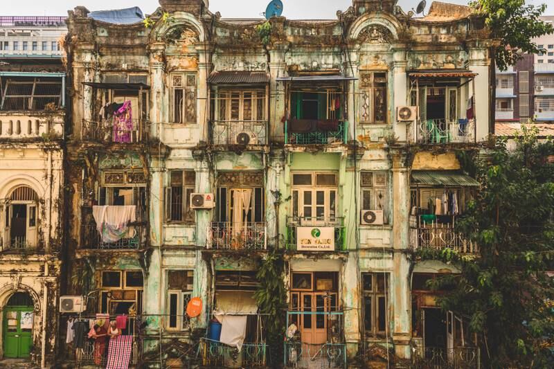 Urban category runner up: 'Maha Bandula Garden Street, Yangon, Myanmar' by Joshua Paul Akers is a vertical urban jungle
