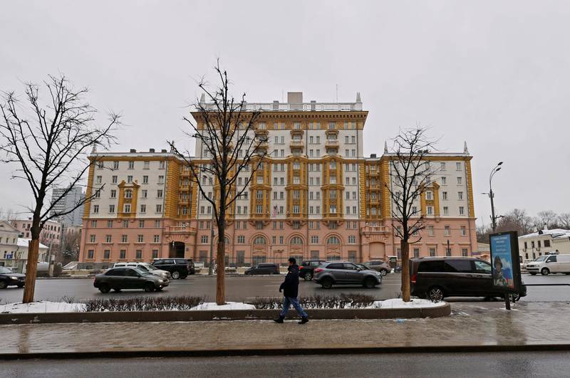 The US Embassy in Moscow. Reuters