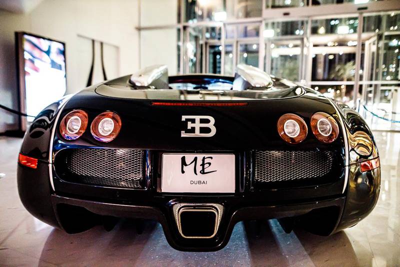 Included in the Dh8.8 million package is a Bugatti Veyron Grand Sport Roadster. Courtesy ME Dubai