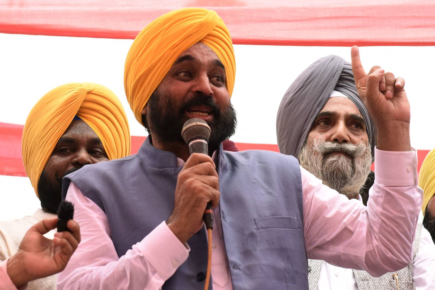 Punjab chief minister Bhagwant Mann has spoken out against the glorification of guns and violence in popular music. AFP