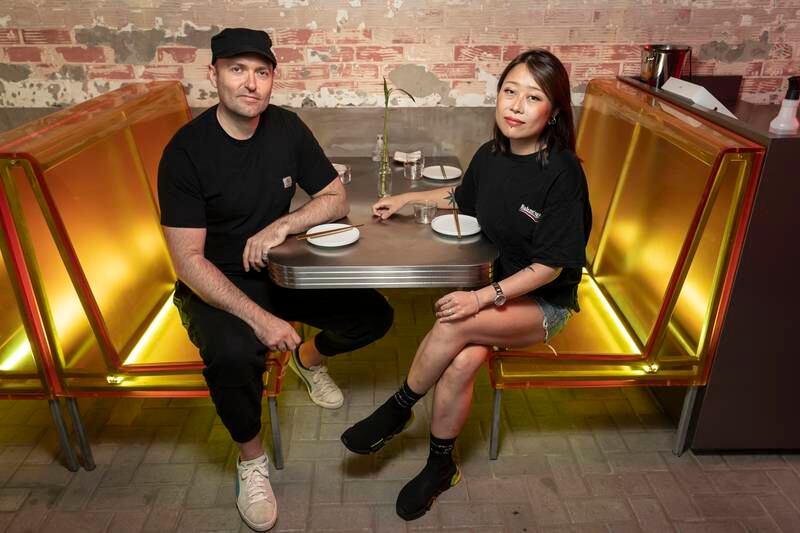 Electric Pawn Shop co-owners Lynn Lin and Lobito Brigante have teamed up to build a venue reflecting their creative influences. Antonie Robertson / The National
