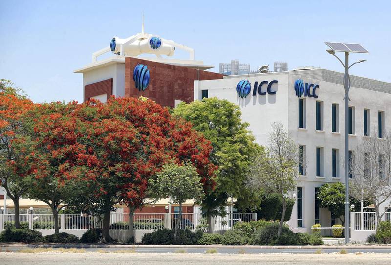 Dubai, United Arab Emirates - Reporter: N/A: Stock. General view of the ICC (International Cricket Council) headquarters located in Sports City, Dubai. Wednesday, May 20th, 2020. Dubai. Chris Whiteoak / The National