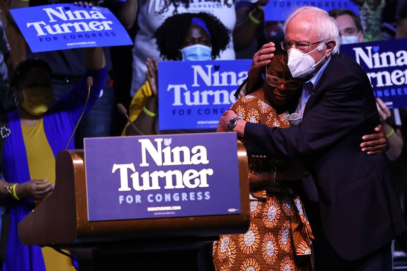 US Congressional Candidate Nina Turner lost despite support from such leaders as Senator Bernie Sanders. Getty Images