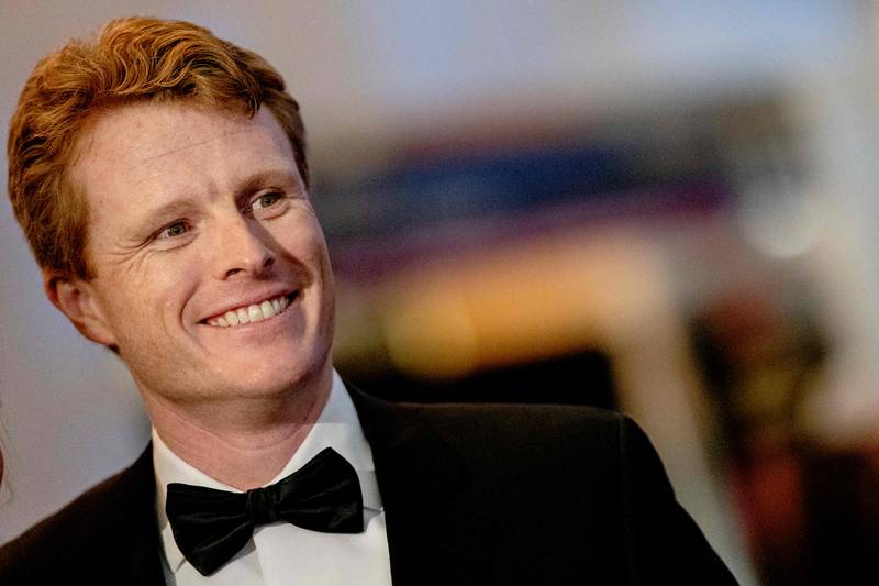 Former US representative Joe Kennedy at an event in Washington this month. AFP