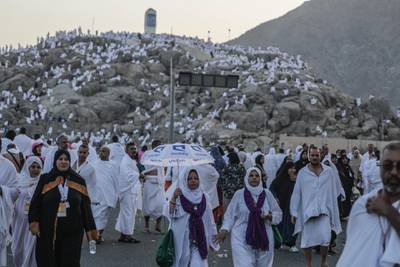 Millions of pilgrims will spend time on Mount Arafat. EPA