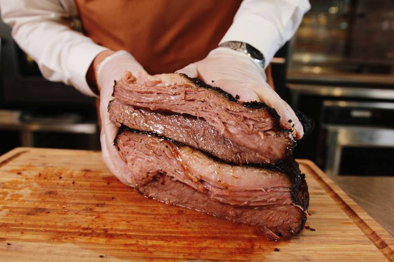 Spend some time on your grills, by cooking the meats low and slow, such as this brisket from Prime Gourmet.