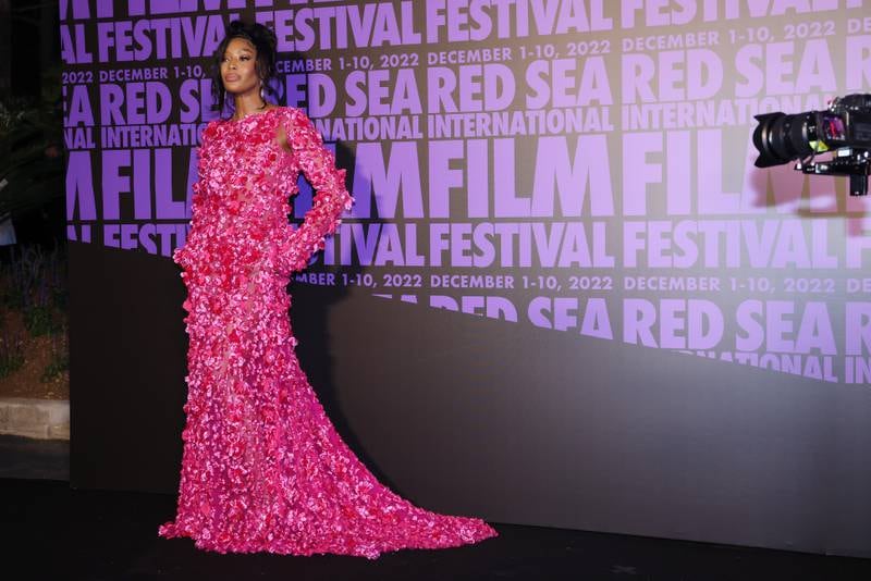 Naomi Campbell in Valentino at the Celebration of Women in Cinema gala, hosted by the Red Sea International Film Festival, at the 75th Cannes Film Festival. Getty Images for The Red Sea International Film Festival