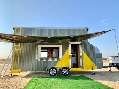 After watching 'Tiny House Nation', Abu Dhabi resident Dirk Delport decided to build his own addition to the tiny house movement. All photos Dirk Delport