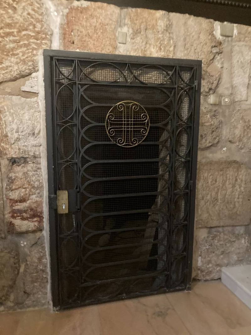 The door to the hidden chapel. Tom Helm / The National