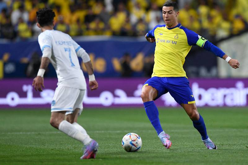 Al Nassr's Cristiano Ronaldo in action. AFP