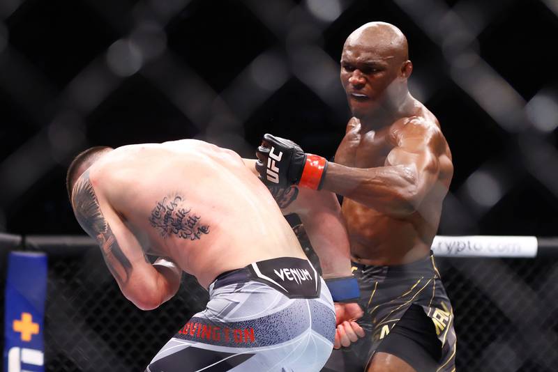 Kamaru Usman has stepped in at nine days' notice to make his middleweight debut against Khamzat Chimaev. AFP
