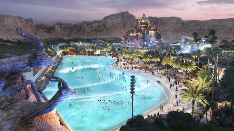 The $750m Qiddiya Water Theme Park will be a year-round immersive family entertainment destination. Photo: QIC