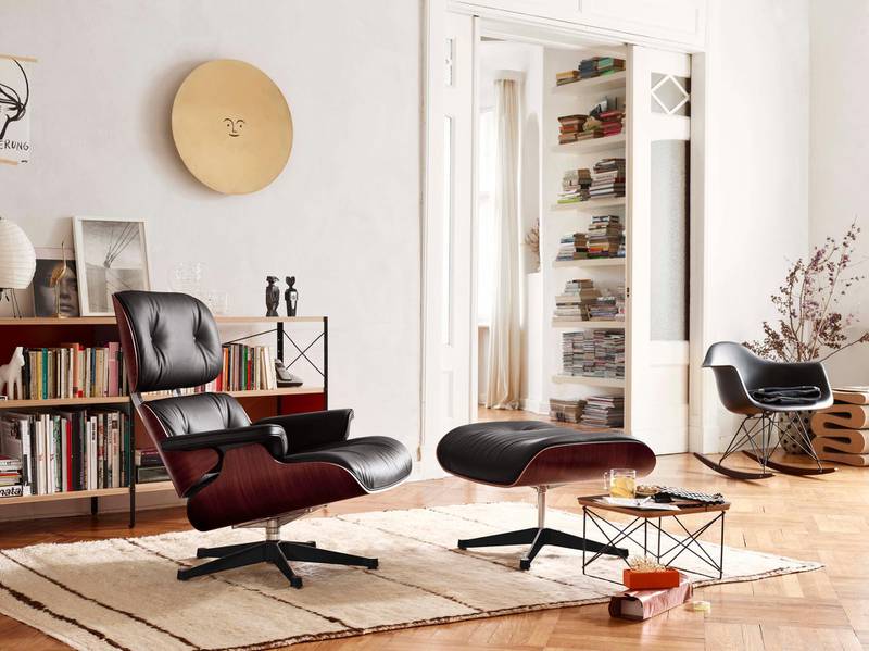 Eames Lounge Chair and Ottoman. Courtesy Vitra