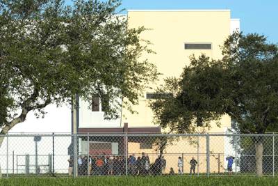 The restaging of the school shooting, one of the deadliest in US history, was part of a civil lawsuit against a police officer. AP