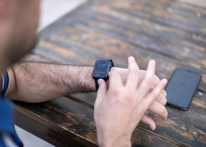 ABU DHABI, UNITED ARAB EMIRATES - JULY 6 2019.

Asad Khattak is working on research about smartwatches, which he believes will soon be used as monitoring by doctors to prevent falls before they happen.

Photo by Reem Mohammed/The National)

Reporter:
Section: 