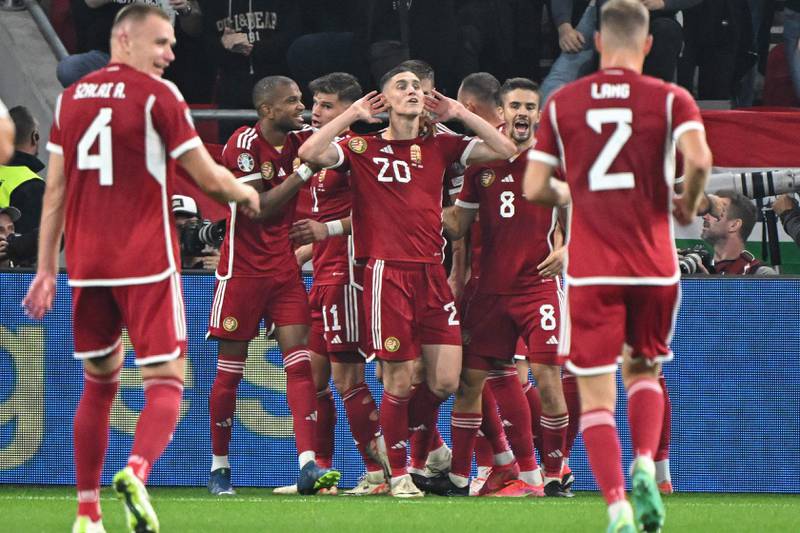 Roland Sallai scored the winning goal in Hungary's 2-1 win over Serbia. AFP