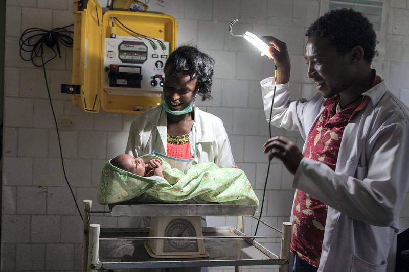 We Care Solar provided solar suitcases to maternity hospitals in Ntinda, Kampala in Uganda. Photos: Zayed Sustainability Prize