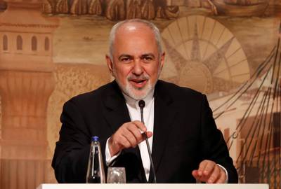 Iran's Foreign Minister Javad Zarif speaks during a news conference in Istanbul, Turkey October 30, 2018. REUTERS/Murad Sezer