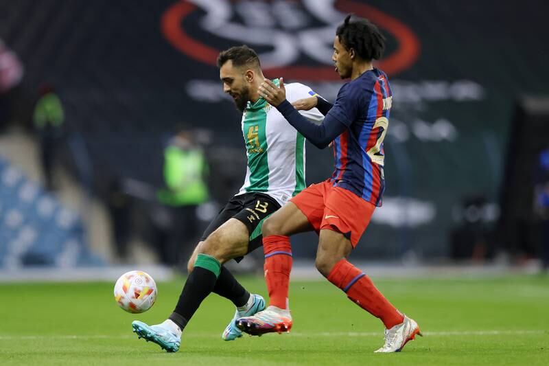Jules Kounde 6 - Started the game well, but looked less comfortable as the pressure cranked up in the second half. Poor pass to Ter Stegen helped Betis to a fine chance.
Getty