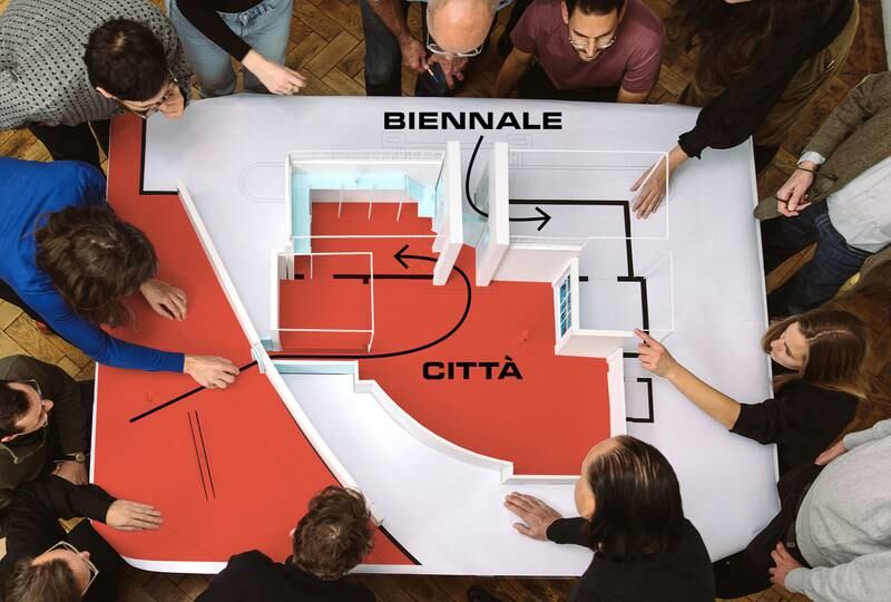 The Austrian pavilion too explored the biennale's colonisation of public space in the city of Venice. Photo: Theresa Wey