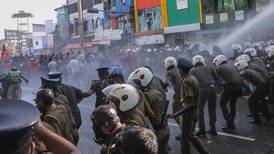 Sri Lankan demonstrators clash with police over protest curbs