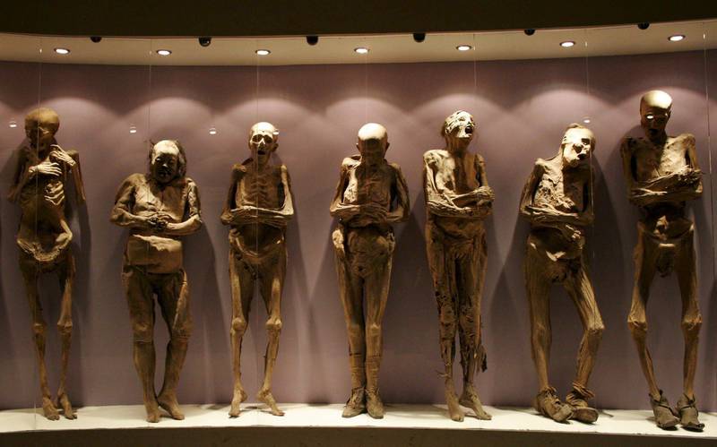 The Guanajuato mummies were discovered in a cemetery and dug up in the period 1896 to 1958. EPA