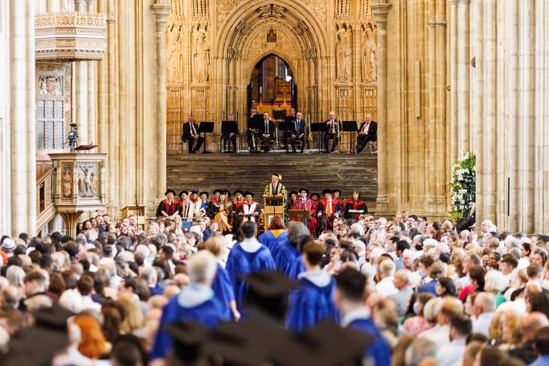 The class of 2020 and 2021 celebrate at their graduation ceremonies this month. Photo: University of Kent