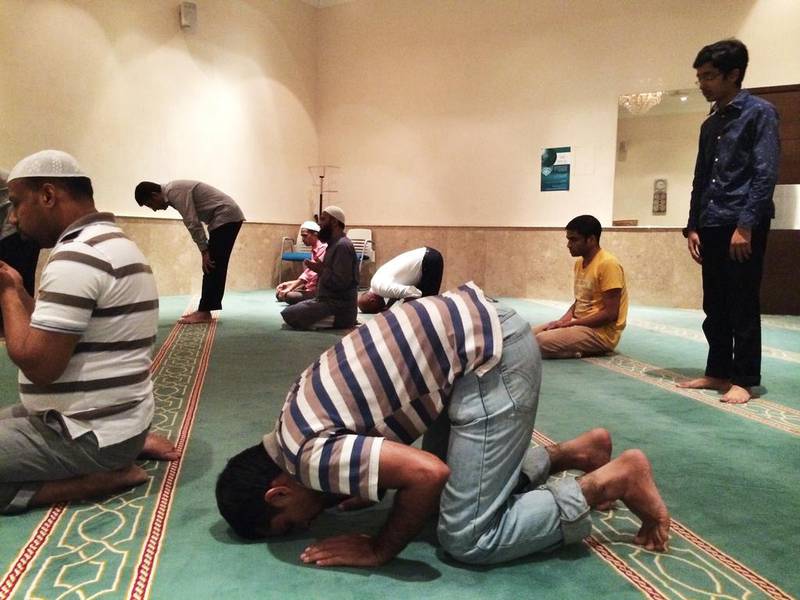 Day 19 — ‘The forms of prayer we can see in a prayer room when we sit and watch Muslims praying.’ Ammar Al Attar for The National