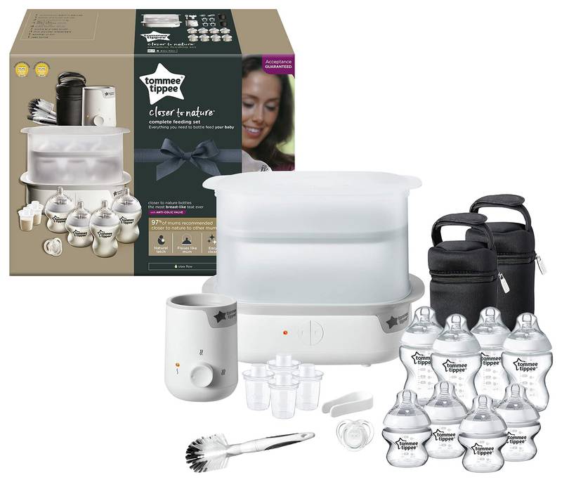 Save up to 38 per cent on the Tommee Tippee Closer to Nature Complete Feeding Kit.