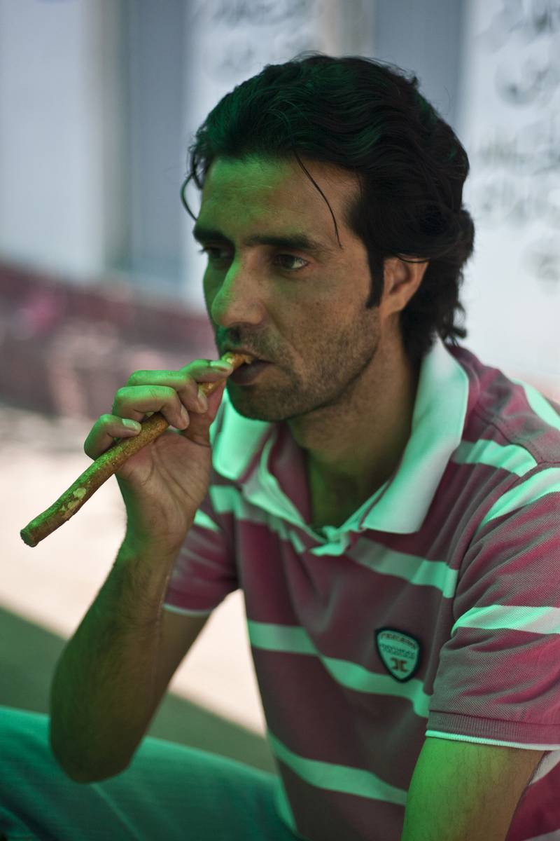 Miswak, a traditional teeth-cleaning twig, helps with plaque removal. Getty Images
