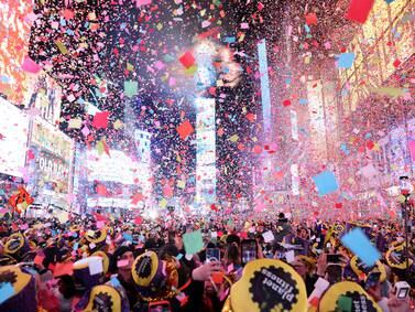 Crowds ring in New Year as the world ushers 2022 out