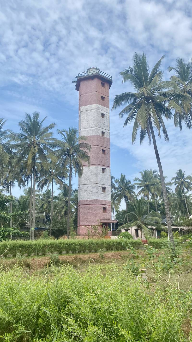 The six-sided Chaliyam Lighthouse at the port town of Beypore was built in 1977.