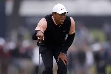 Tiger Woods of the USA reacts on the eighth hole during the third round of the 2022 PGA Championship golf tournament at the Southern Hills Country Club in Tulsa, Oklahoma, USA, 21 May 2022.  The PGA Championship runs from 19 May through 22 May.   EPA / TANNEN MAURY