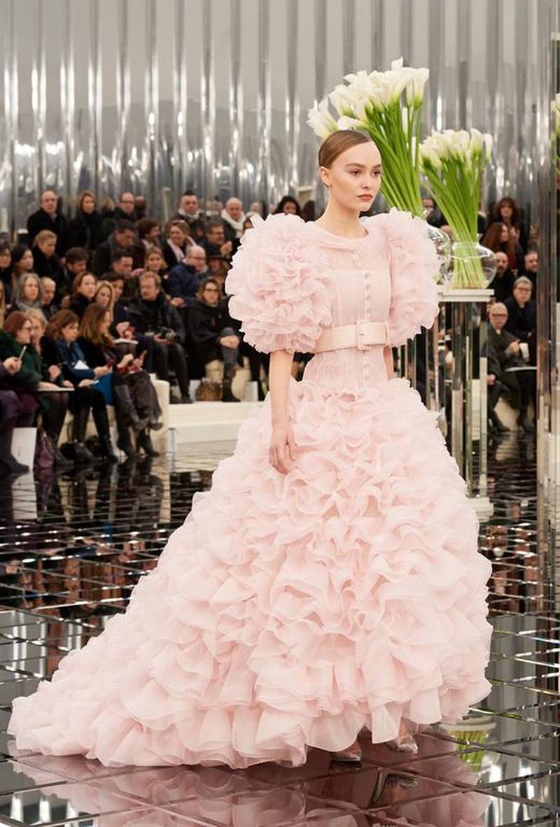 January: Lily-Rose Depp on the Chanel runway Chanel. Courtesy of Chanel
