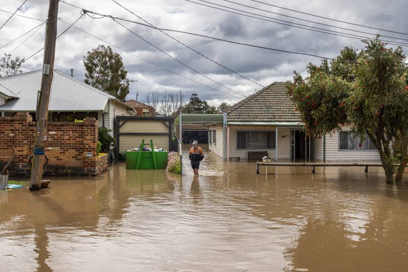Residents near the river in Maribyrnong were told to leave their homes. Getty Images
