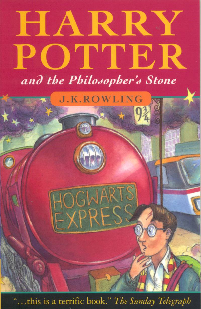 A handout book cover image of "Harry Potter and the Philosopher's Stone" by J.K. Rowling (Courtesy: Bloomsbury) *** Local Caption ***  al05no-uaereads-desouza05.jpg