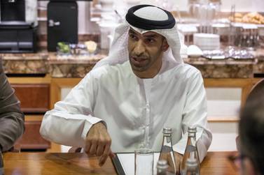 Dr Thani Al Zeyoudi, Minister of Climate Change and Environment, said the Abu Dhabi Climate Initiative can aid the economy while helping the planet. Antonie Robertson/ The National