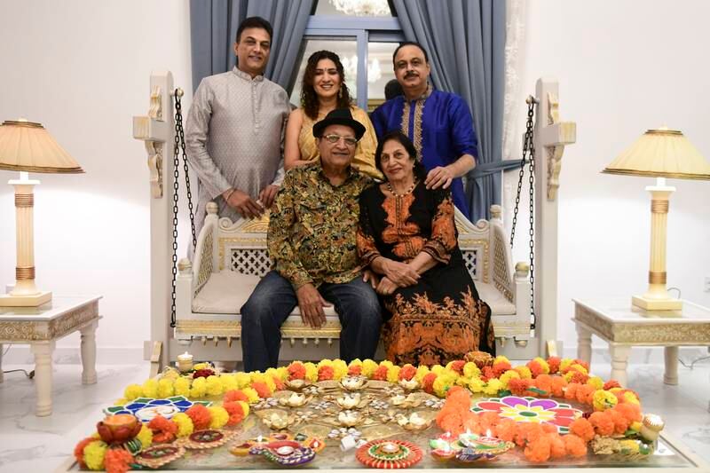 The Grover family. Khushnum Bhandari / The National
