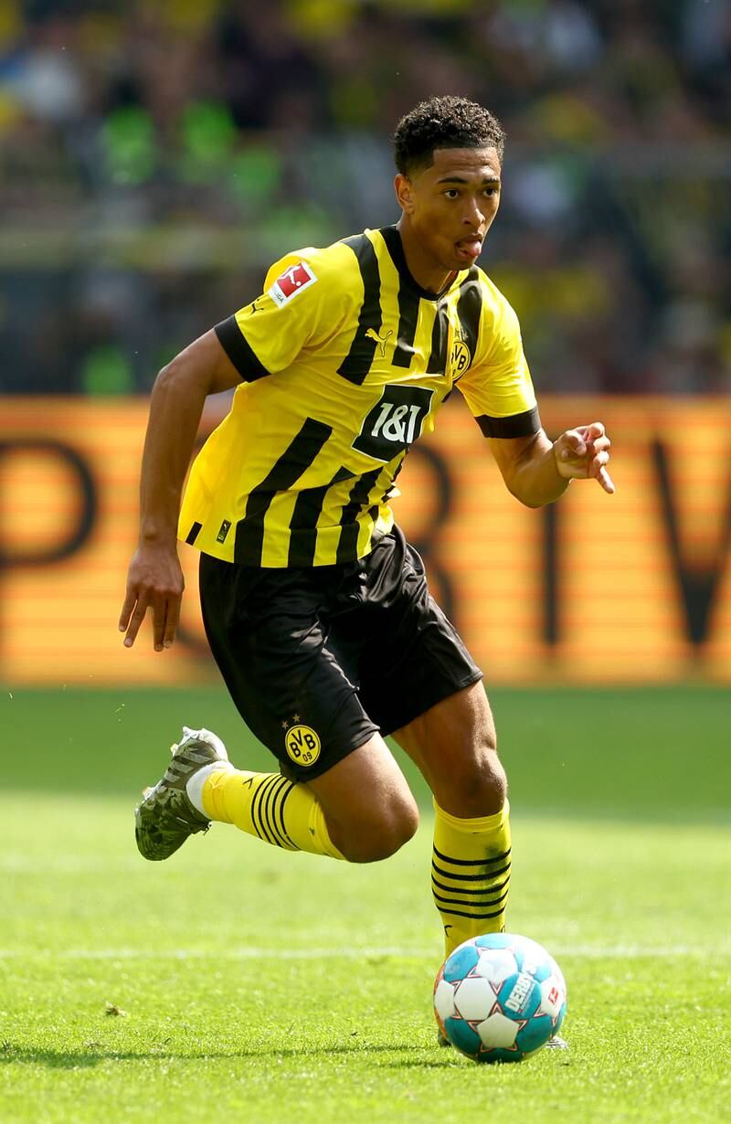 5) Jude Bellingham of Borussia Dortmund, £114.37m. Getty