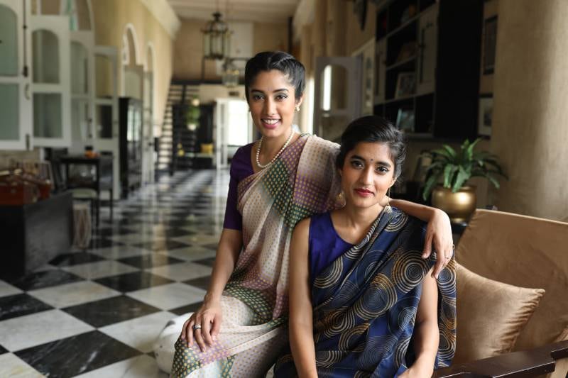 Sisters Akshita, left, and Mrinalika Bhanj Deo, the daughters of Praveen Chandra Bhanj Deo, the 47th ruler of the Bhanja dynasty. Photos: The Belgadia Palace