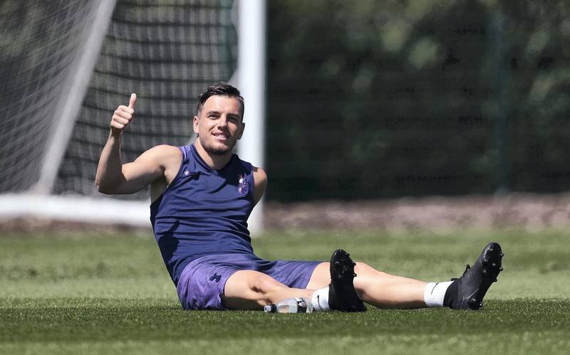 ENFIELD, ENGLAND - MAY 25: Giovani Lo Celso of Tottenham Hotspur during the Tottenham Hotspur training session at Tottenham Hotspur Training Centre on May 25, 2020 in Enfield, England. (Photo by Tottenham Hotspur FC/Tottenham Hotspur FC via Getty Images)