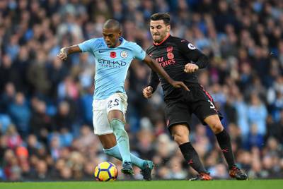 Centre midfield: Fernandinho (Manchester City) – Ninety-seven touches, 76 passes, six tackles, five clearances – the Brazilian did both the attacking and defensive parts of his job. Laurence Griffiths / Getty Images