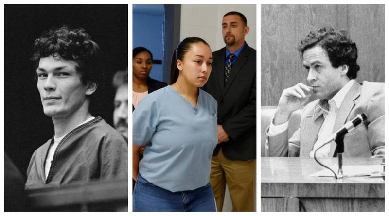 'The Night Stalker' Richard Ramirez, Cyntoia Brown and Ted Bundy are the subjects of true crime documentaries available to stream. AP, Getty Images
