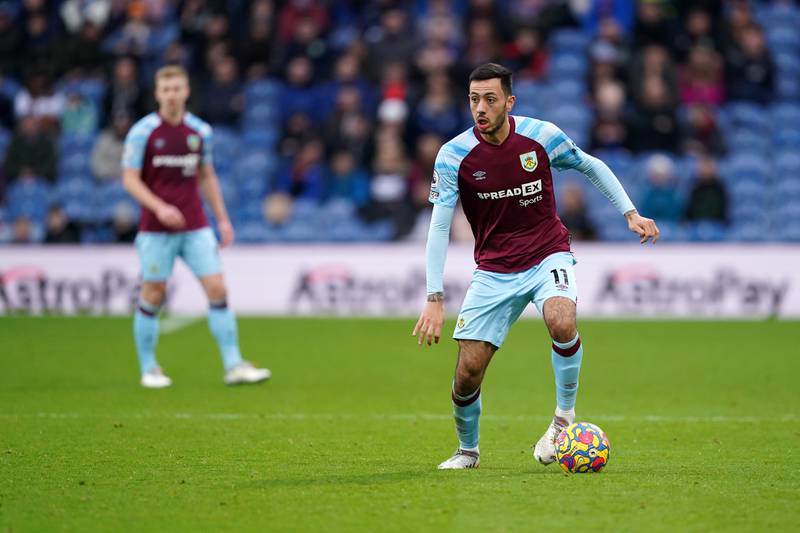 Burnley's Dwight McNeil on the ball against West Ham. PA
